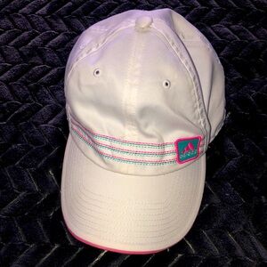 Adidas Women’s Baseball  Golf Hat‎ White Pink one size